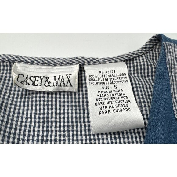 Vintage Casey Max Vest Womens Small Embroidered Floral Birds Garden Cottagecore - Picture 4 of 10